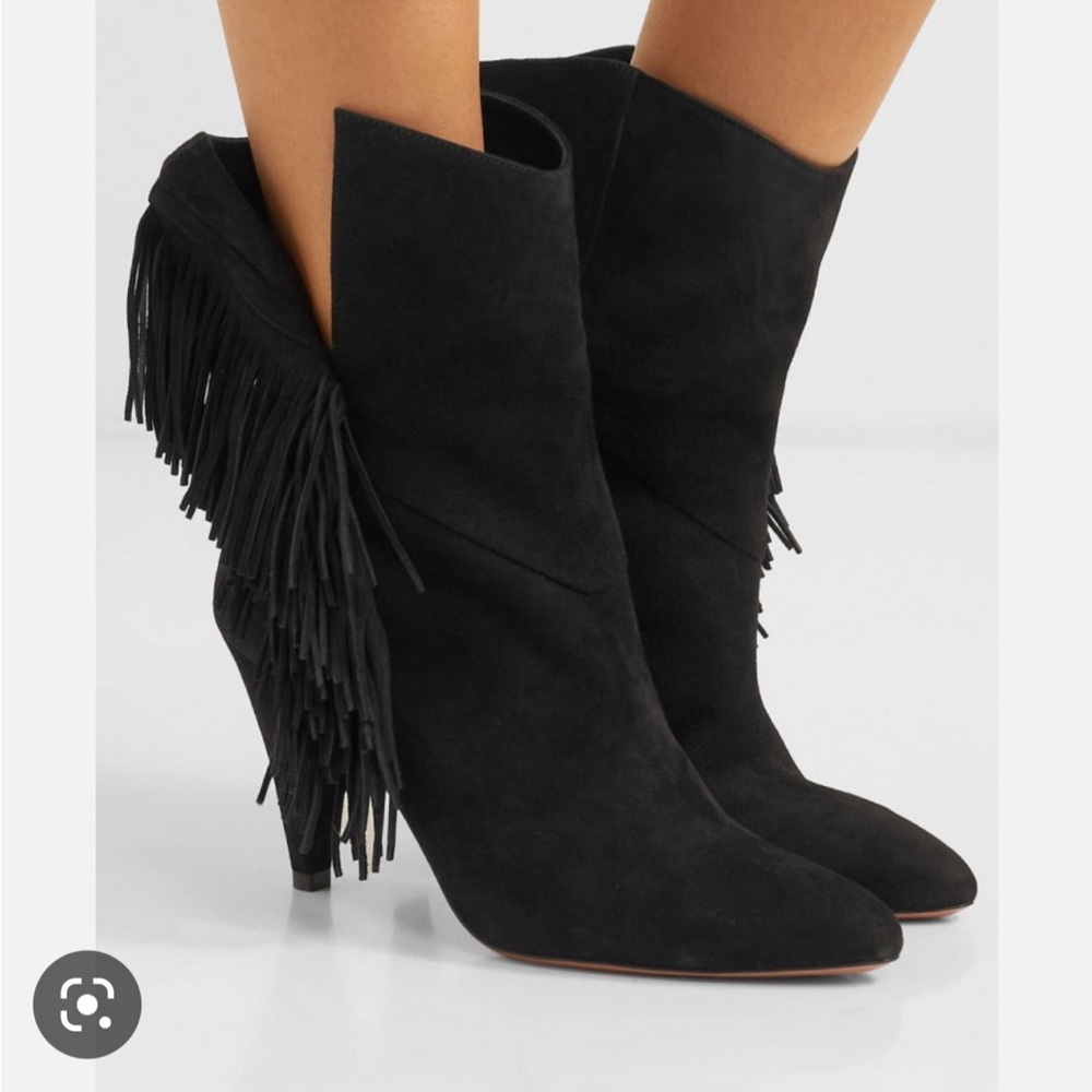 Aquazurra fringe bootie 39